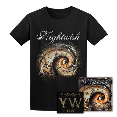 Nightwish, Yesterwynde, Jewel Case CD + T-Shirt + Patch, Bundle