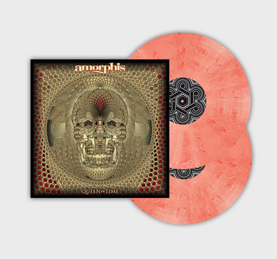 Amorphis, Queen of Time, Red / White Marbled 2LP Vinyl