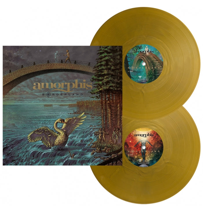 Amorphis, Borderland, Bones Gold 2LP Vinyl + T-Shirt, Bundle