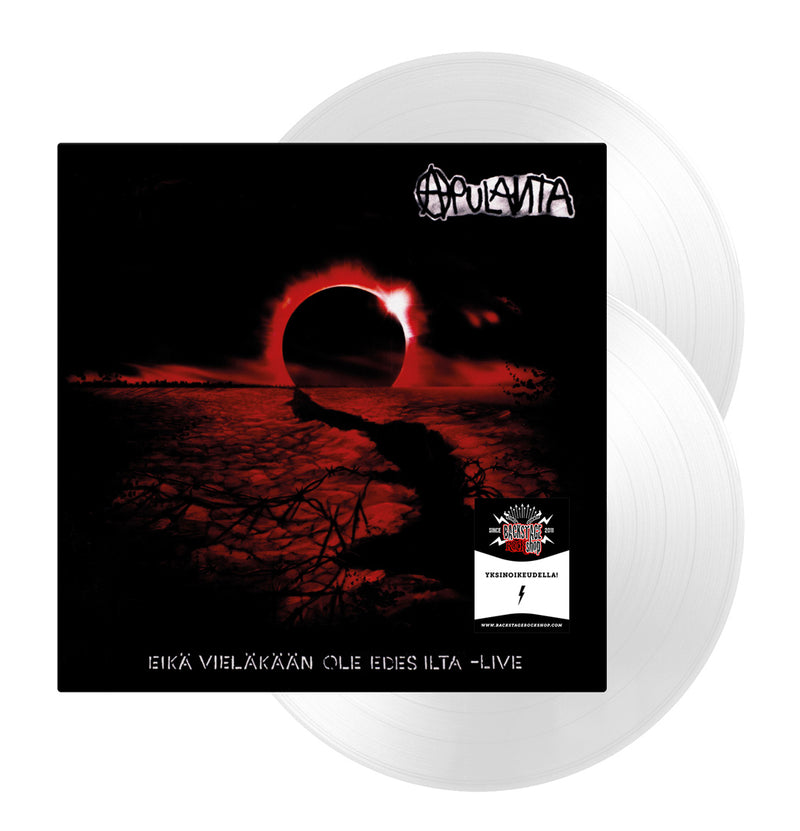 Apulanta, Eikä Vieläkään Ole Edes Ilta -Live, Ltd Numbered Clear 2LP Vinyl