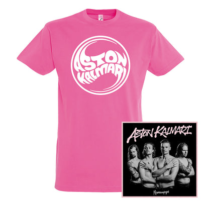 Aston Kalmari, Mammanpojat, Vinyl + Logo Pink T-Shirt, Bundle