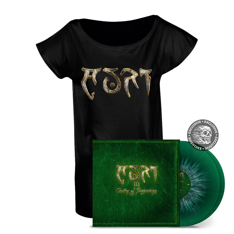Auri, III - Candles & Beginnings, Green/White/Dark Green Splatter 2LP Vinyl + Logo Women&