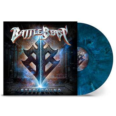 Battle Beast, Steelbound, Blue/White/Dark Green/Black Marbled Vinyl