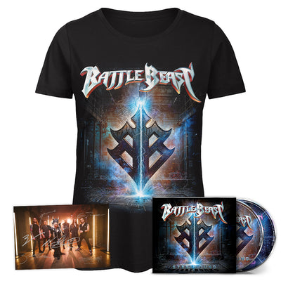 Battle Beast, Steelbound, Women's T-Shirt + Ltd 2CD + Signed Card, Bundle