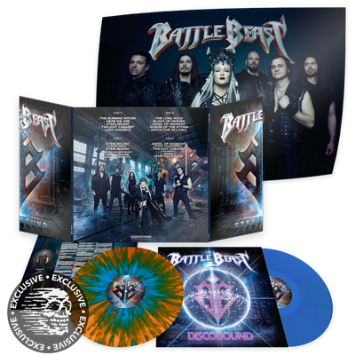 Battle Beast, Steelbound, Ltd Orange/Green Splatter & Transparent Blue 2LP Vinyl with Poster