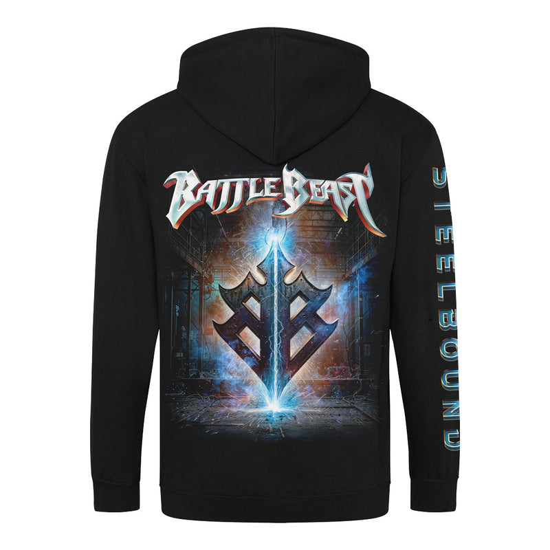 Battle Beast, Steelbound Album Cover, Zip Hoodie