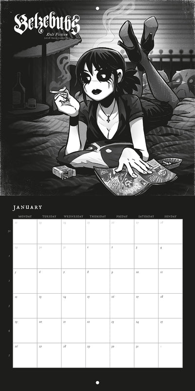 Belzebubs, Kvlt Fiction – 2026 Wall Calendar, Large