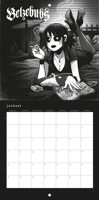 Belzebubs, Kvlt Fiction – 2026 Wall Calendar, Small