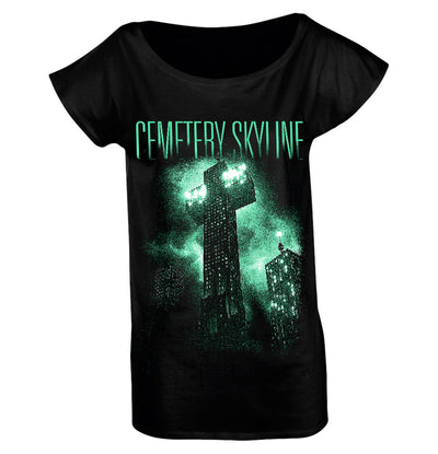 Cemetery Skyline, Alone Together, Women's Low Neckline Shirt