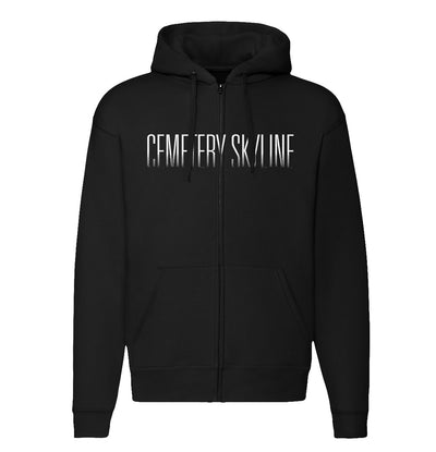 Cemetery Skyline, Cross, Zip Hoodie
