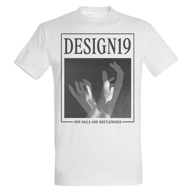 Design19, Beetlewings, White T-Shirt – Backstage Rock Shop