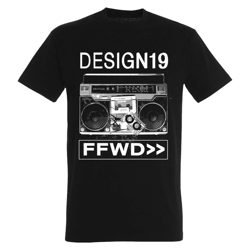 Design19, FFWD, Black T-Shirt – Backstage Rock Shop