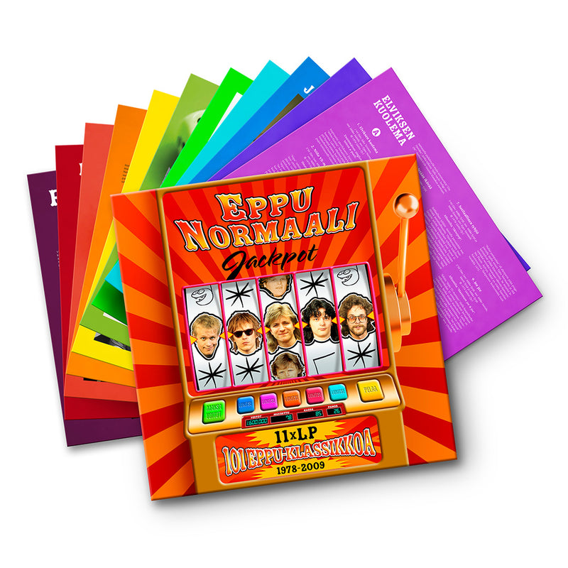 Eppu Normaali, Jackpot - 101 Eppu-klassikkoa 1978-2009, Transparent Orange 11LP Vinyl Box Set
