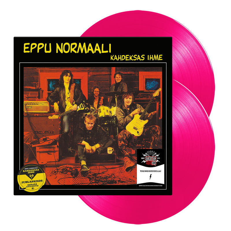 Eppu Normaali, Kahdeksas Ihme 40th Anniversary Edition, Numbered Transparent Magenta 2LP Vinyl