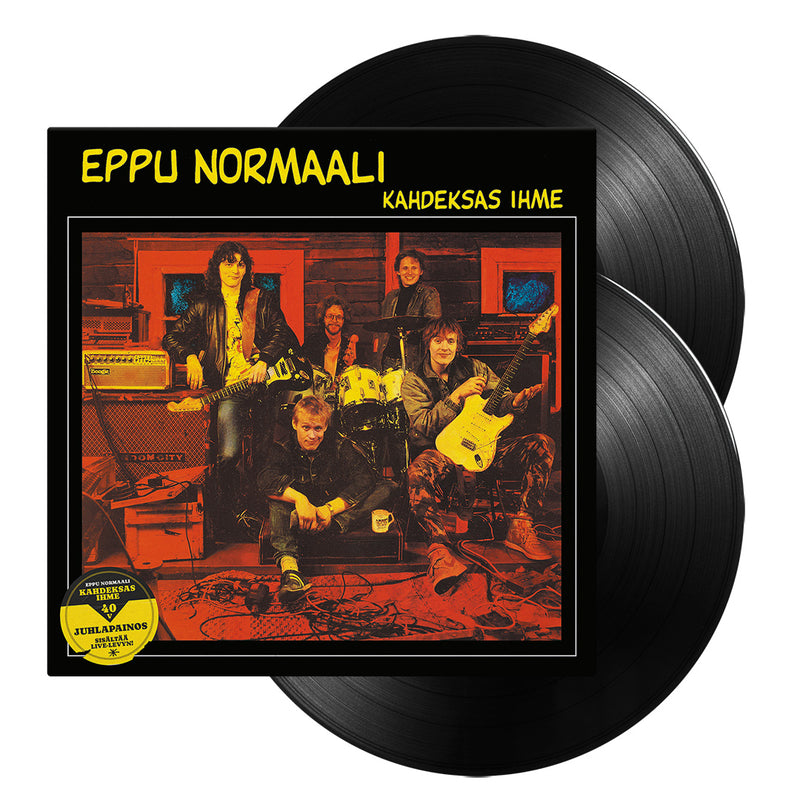 Eppu Normaali, Kahdeksas Ihme 40th Anniversary Edition, Black 2LP Vinyl