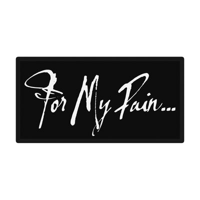 For My Pain, Logo, Patch