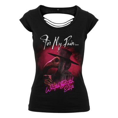 For My Pain, Witch Bitch Elite, Women's Cut Back T-Shirt