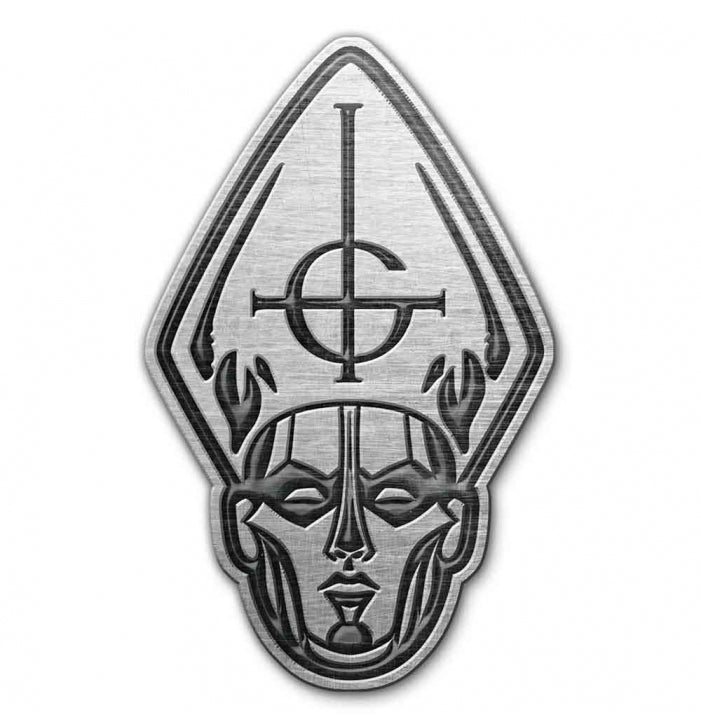 Ghost, Papa Head, Metal Pin Badge