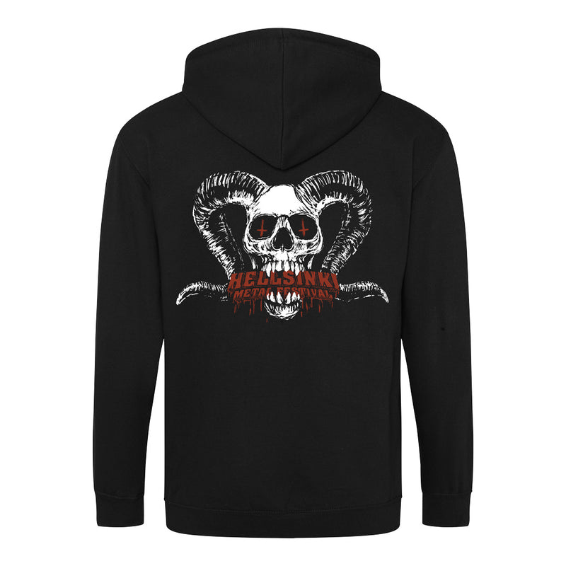 Hellsinki Metal Festival, Hell Skull, Zip Hoodie