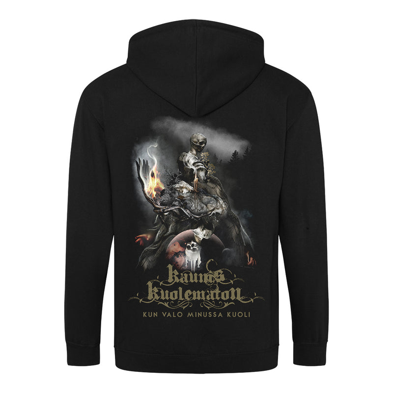 Kaunis Kuolematon, Kun Valo Minussa Kuoli, Gold / Black Marbled 2LP Vinyl + Zip Hoodie, Bundle