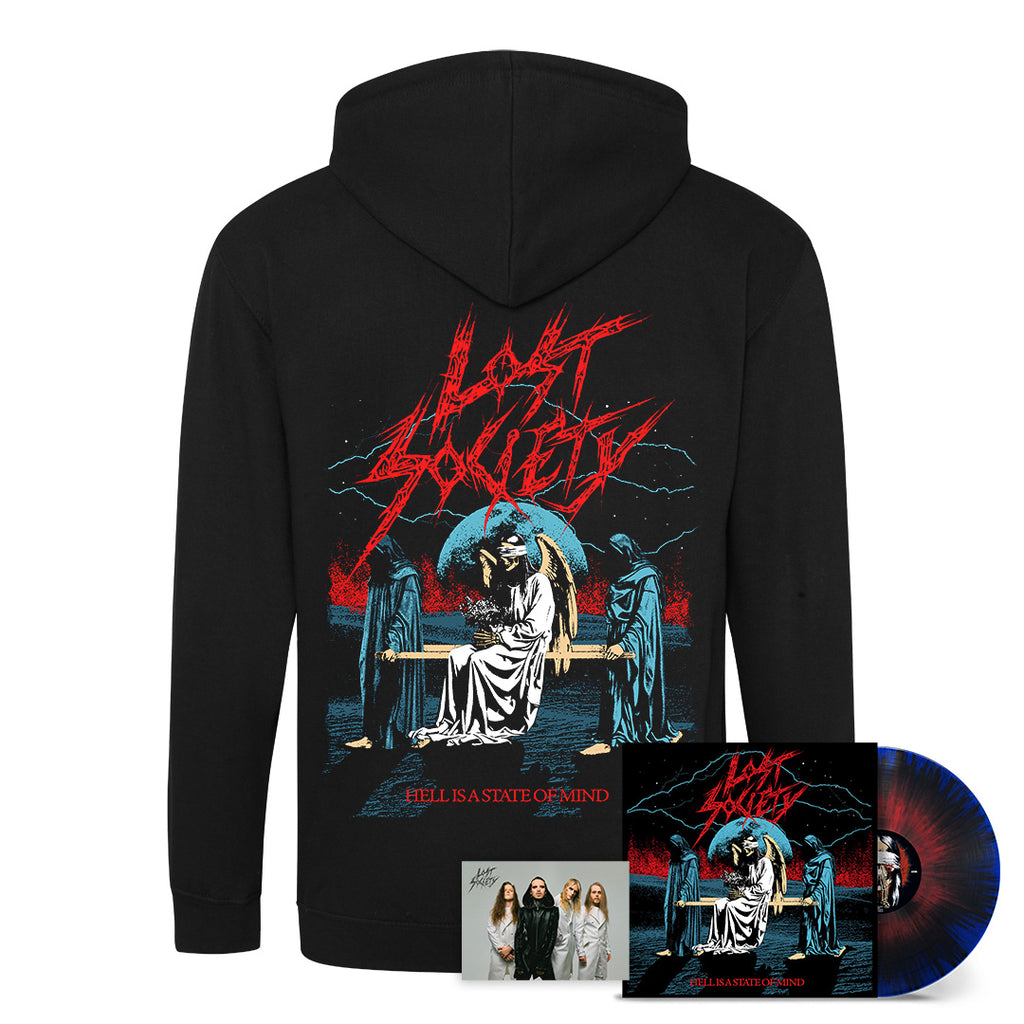 Lost Society, Hell Is A State Of Mind, Vinyl + Zip Hoodie + Signed