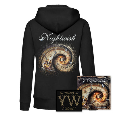 Nightwish, Yesterwynde, Jewel Case CD + Women's Zip Hoodie + Patch, Bundle