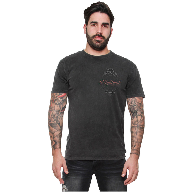 Nightwish, Yesterwynde Stamp Logo, Mineral Black T-Shirt