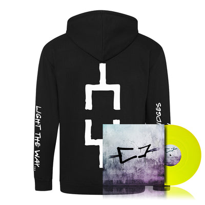 Omnium Gatherum, May The Bridges We Burn Light The Way, Ltd Neon Yellow Vinyl + Zip Hoodie, Bundle