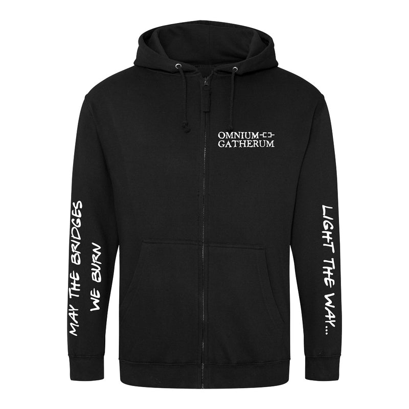 May The Bridges We Burn Light The Way, Zip Hoodie
