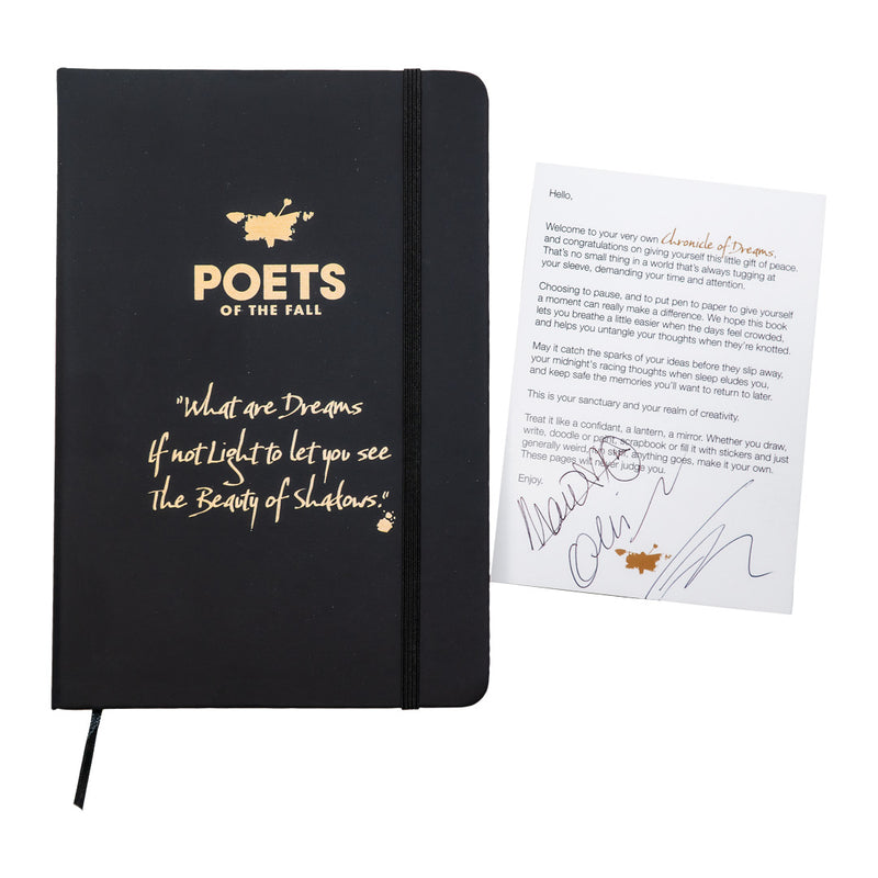 Poets of the Fall, Chronicle Of Dreams, Notebook + Signed Card