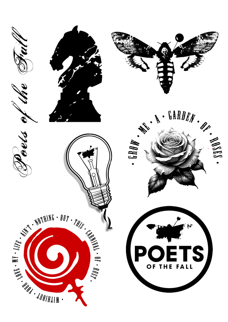 Poets of the Fall, Transfer Tattoo Set