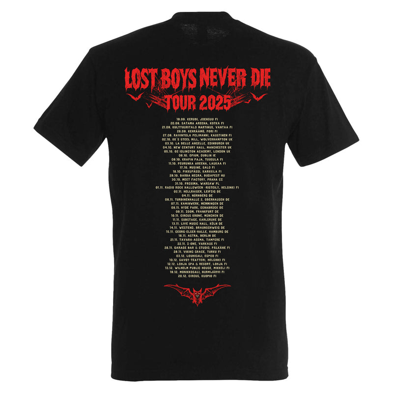 The 69 Eyes, Lost Boys Never Die Tour 2025, T-Shirt