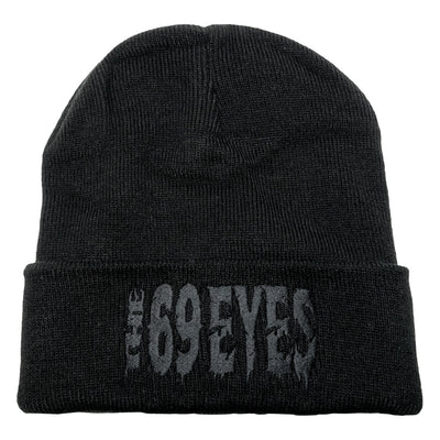 The 69 Eyes, Black-on-Black Logo, Cuffed Beanie