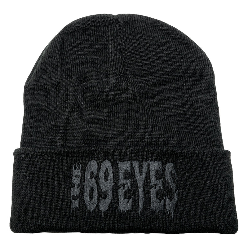 The 69 Eyes, Black-on-Black Logo, Cuffed Beanie