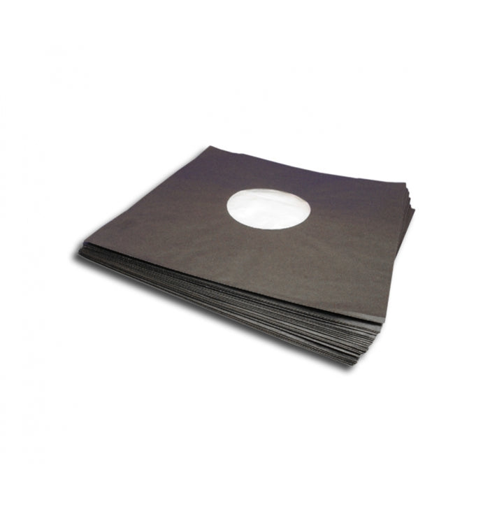 12" Vinyl Inner Covers Black Deluxe 100pcs