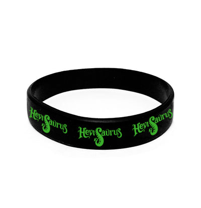 Hevisaurus, Logo, Black Silicone Wristband