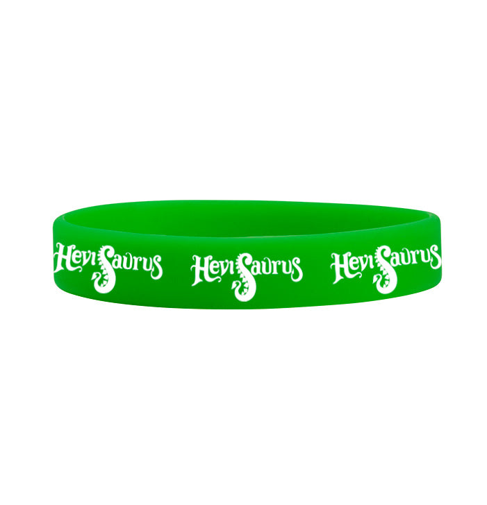 Hevisaurus, Logo, Green Silicone Wristband