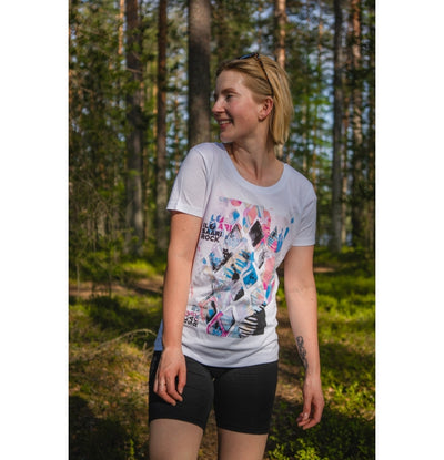 Ilosaarirock, Salmiakkikuvio, Shaped T-Shirt