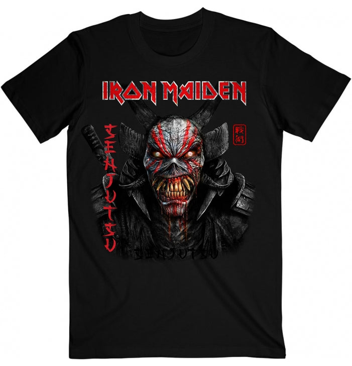 Iron Maiden, Senjutsu Black Cover Vertical Logo, T-Shirt