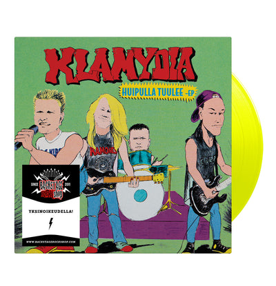 Klamydia, Huipulla Tuulee, Numbered Transparent Lime 7" Vinyl EP