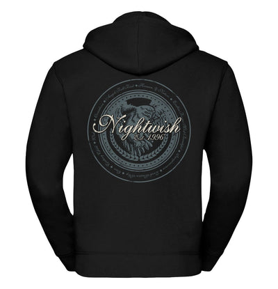 Nightwish, Est 1996, High Collar Premium Zip Hoodie
