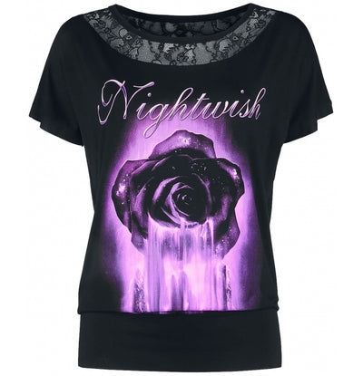 Nightwish, Rose, Women's Lace T-Shirt