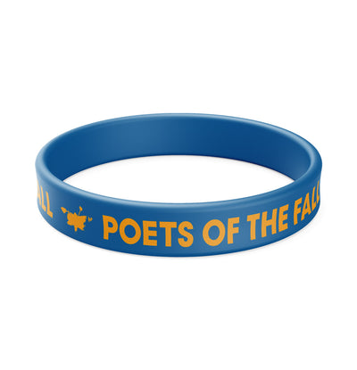 Poets of the Fall, Blue Logo, Silicone Wristband