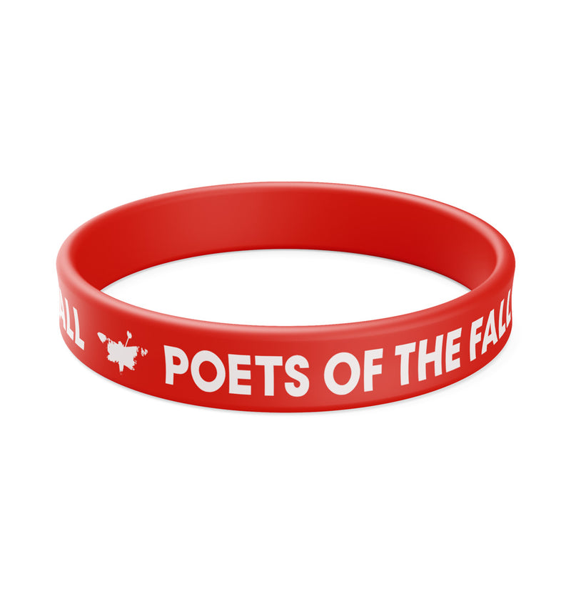 Poets of the Fall, Red Logo, Silicone Wristband