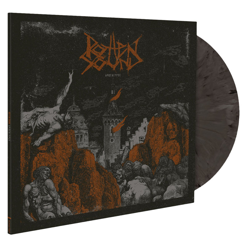 Rotten Sound, Apocalypse, Ltd Silver / Black Marbled Vinyl