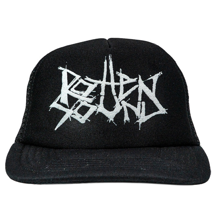 Rotten Sound, Logo, Black Trucker Cap