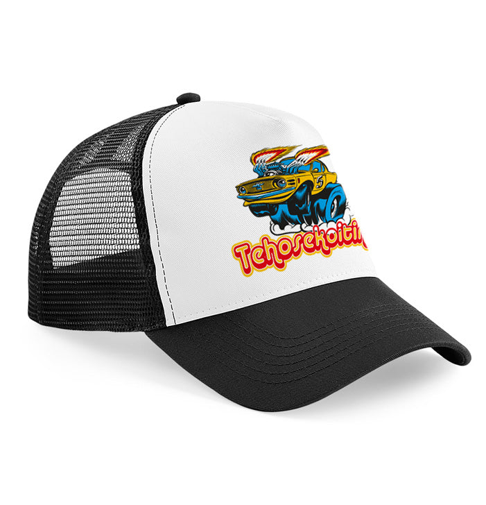 Tehosekoitin, Liekkiauto, Black / White Trucker Cap