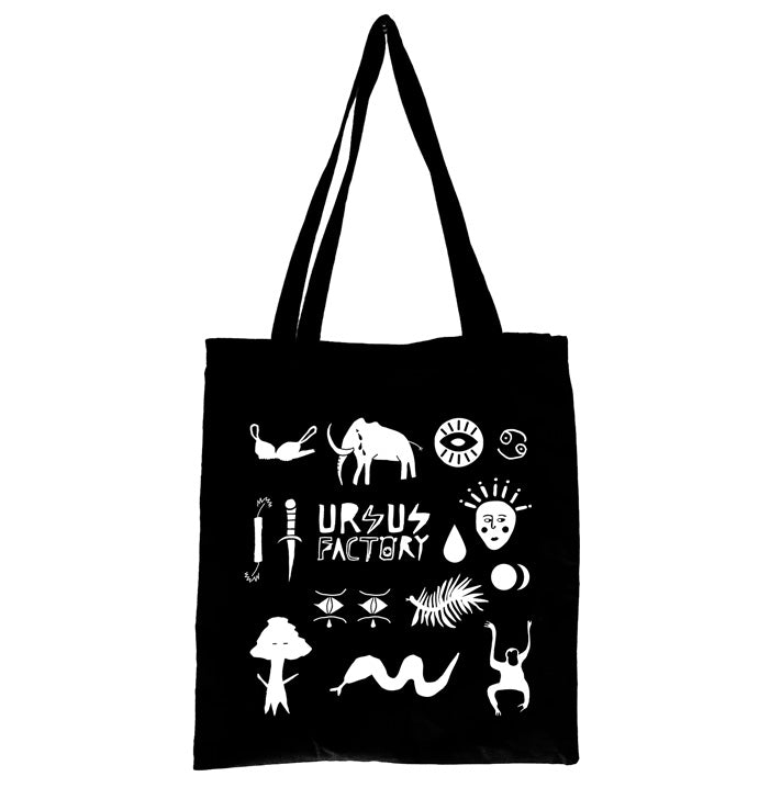 Ursus Factory, Black Shopping Bag