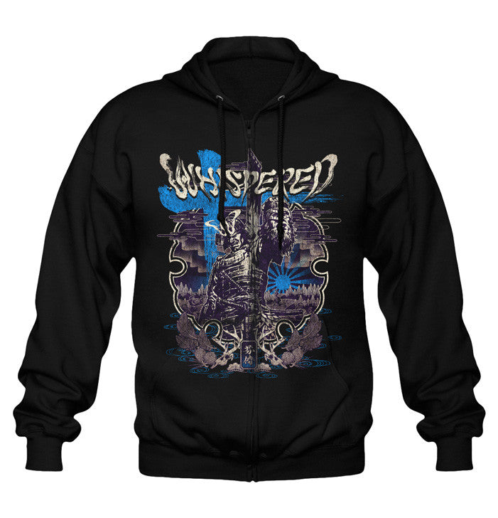 Whispered, True Finnish Samurai Metal, Zip Hoodie