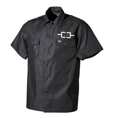 Omnium Gatherum, Bracket Logo, Worker Shirt
